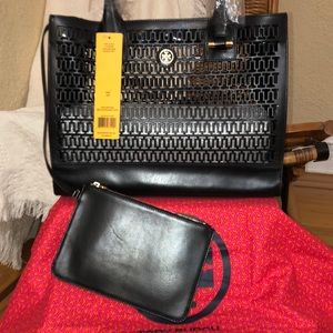 Tory Burch Laser Cut Mini Georgiana Tote Bag